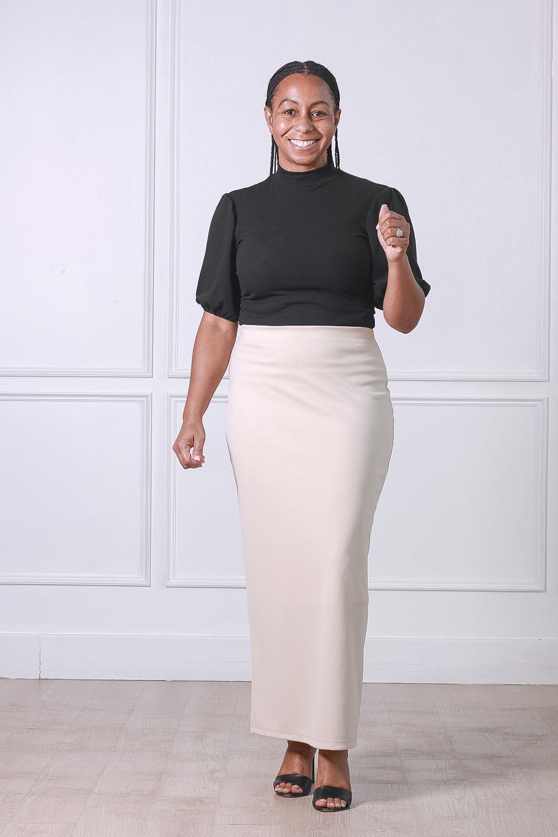 Riley Maxi Skirt in Cream