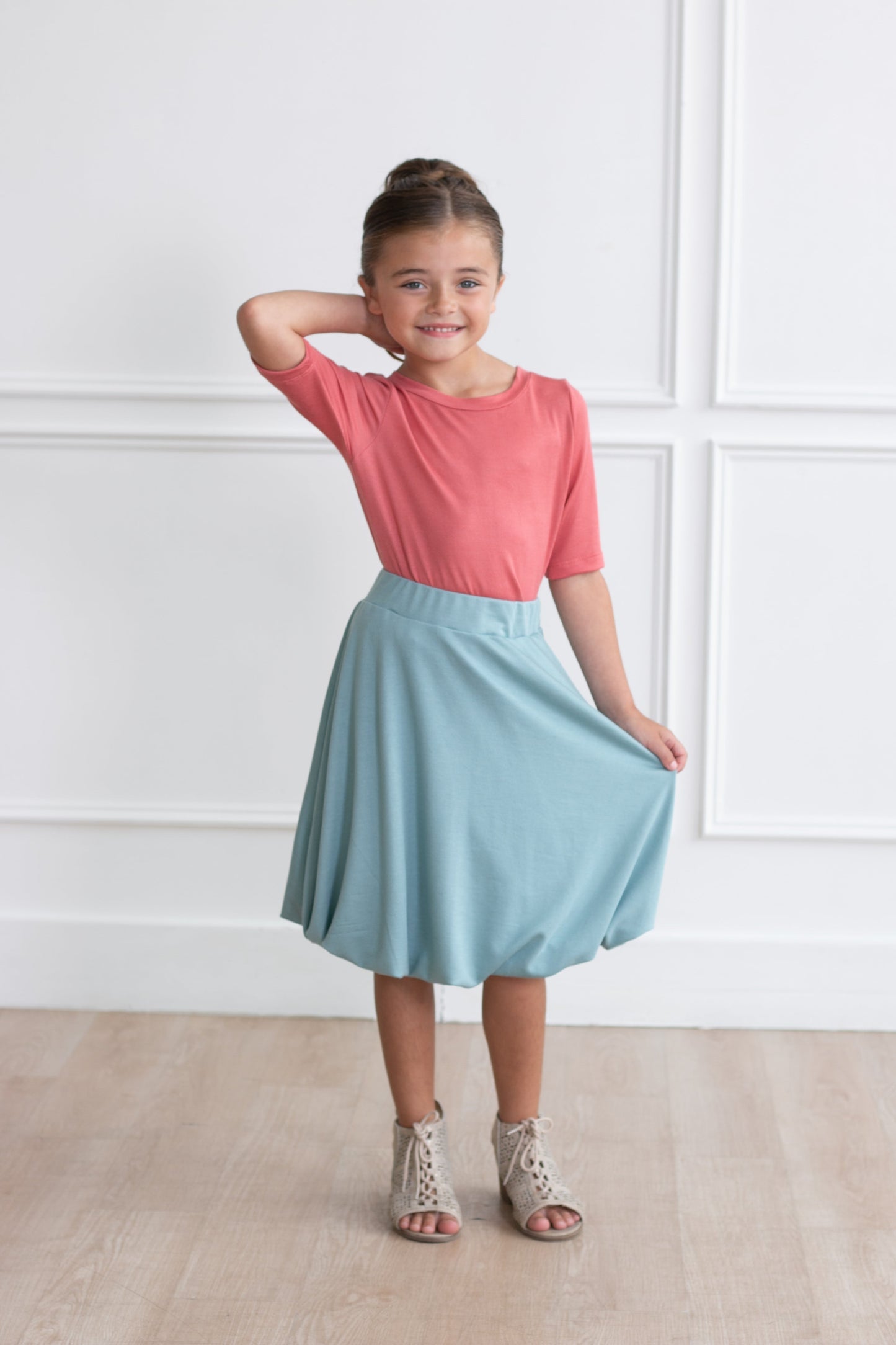 Millie Vintage Blue Bubble Skirt