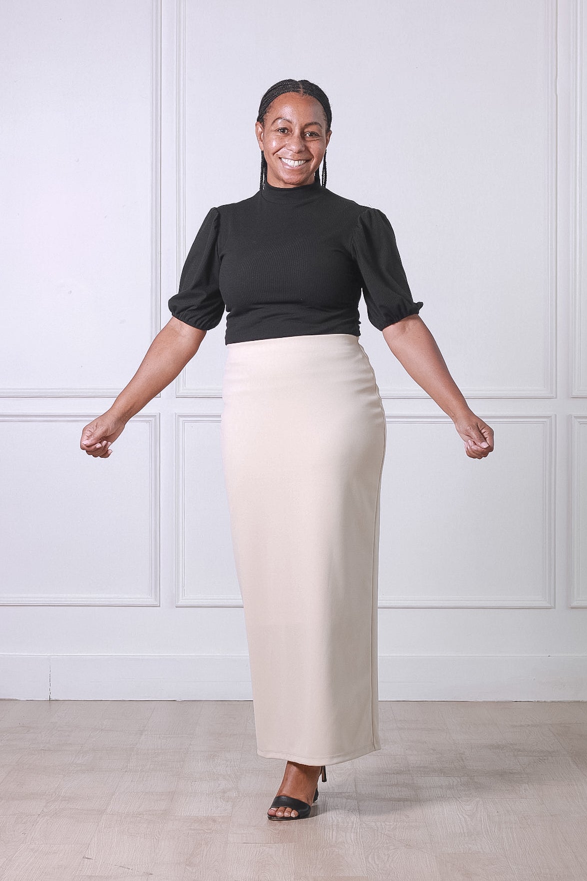 Riley Maxi Skirt in Cream