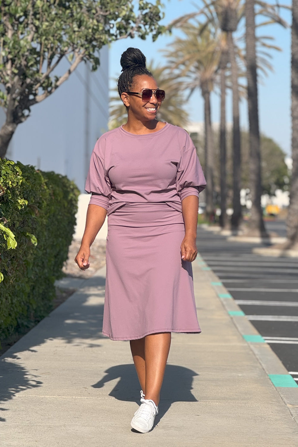 'Jane' Mauve Athleisure Skirt