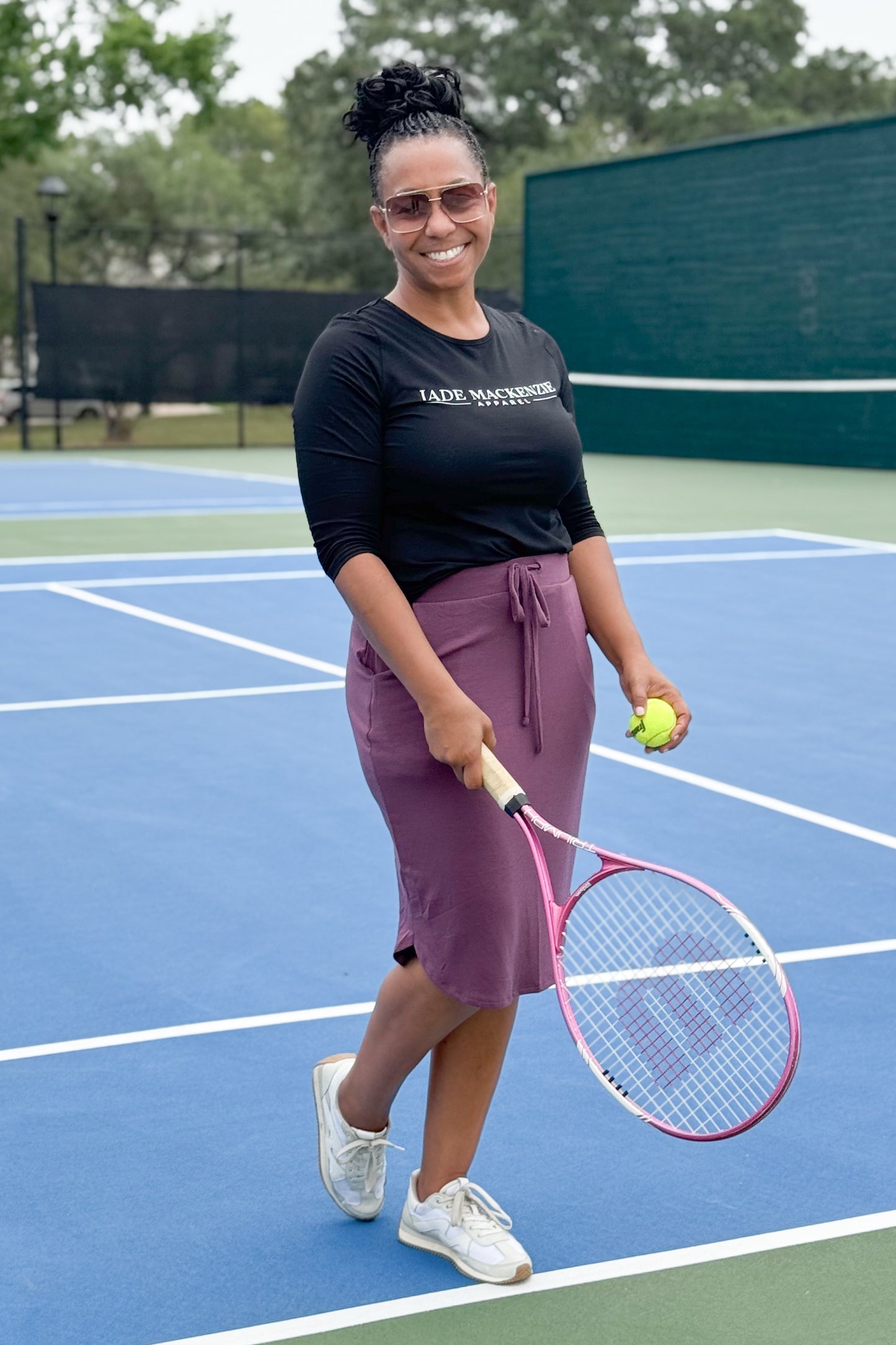 Self Tie Tulip Hem ATHLEISURE Skirt