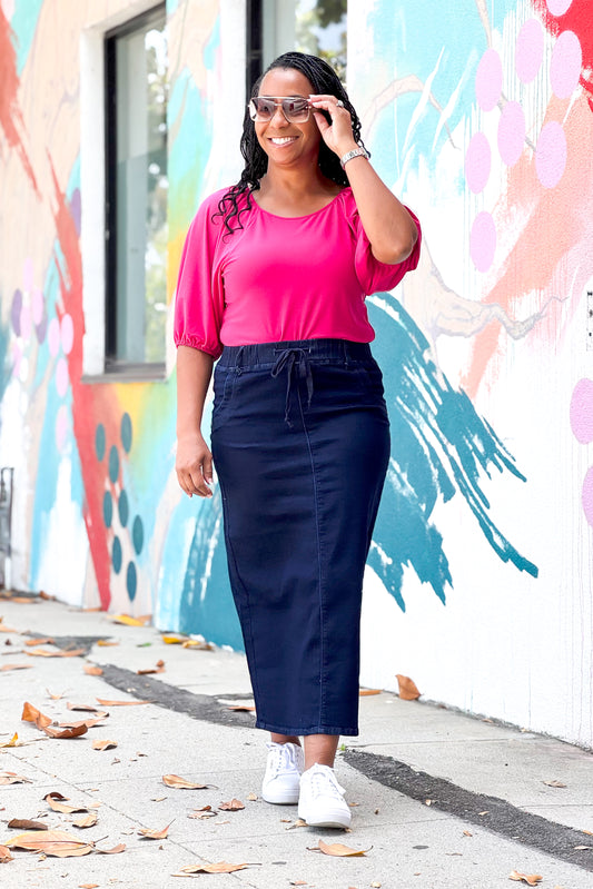 Fuchsia Camille Top