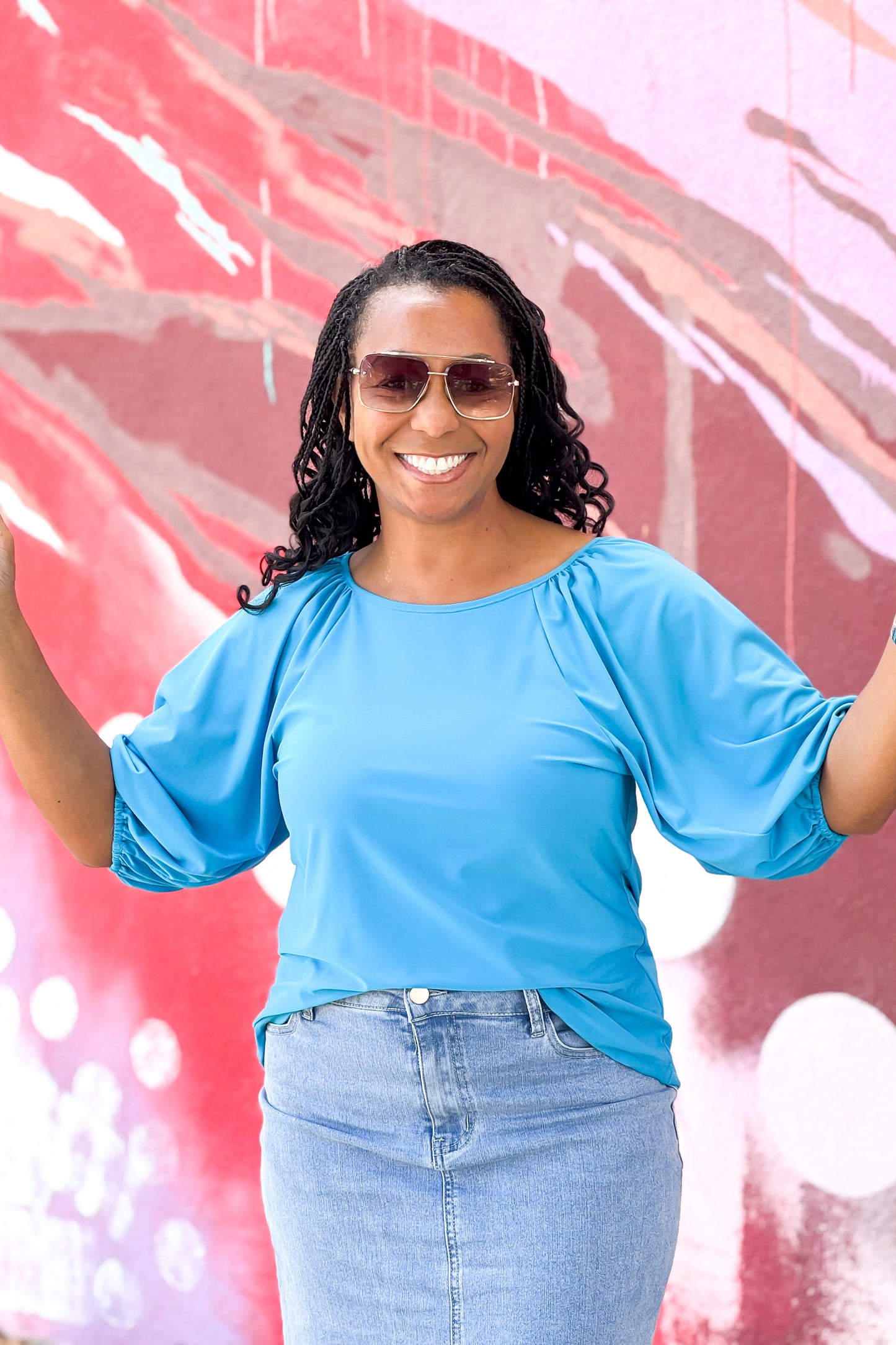 Turquoise  Camille Top