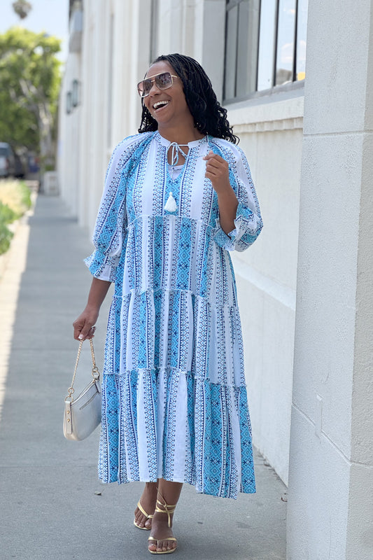 Shades of Blue Summer Dress