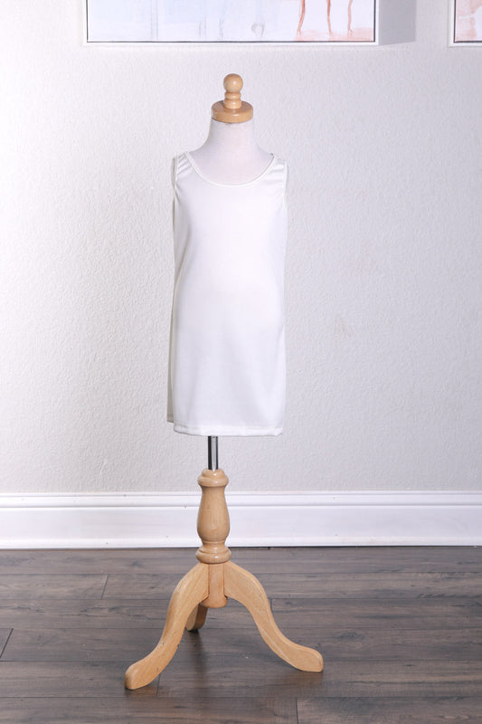 Girls Slip in Off White