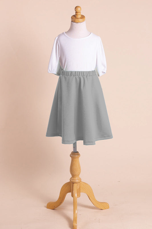 Briley A-Line Skirt in Gray