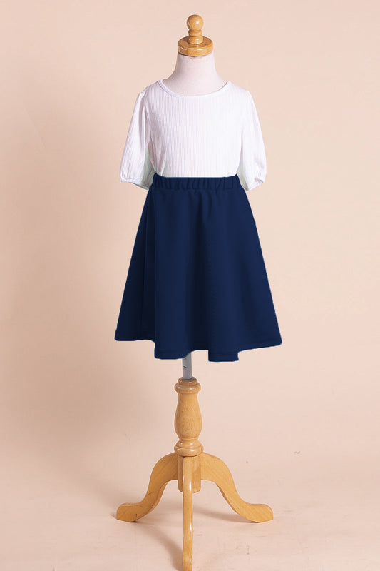Briley A-Line Skirt in Navy